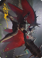 Phyrexian Vindicator (07/81) Art Card (AONE) - Gold-Stamped Signature