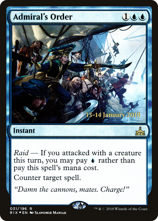 Admiral's Order (031) (Prerelease) - Foil