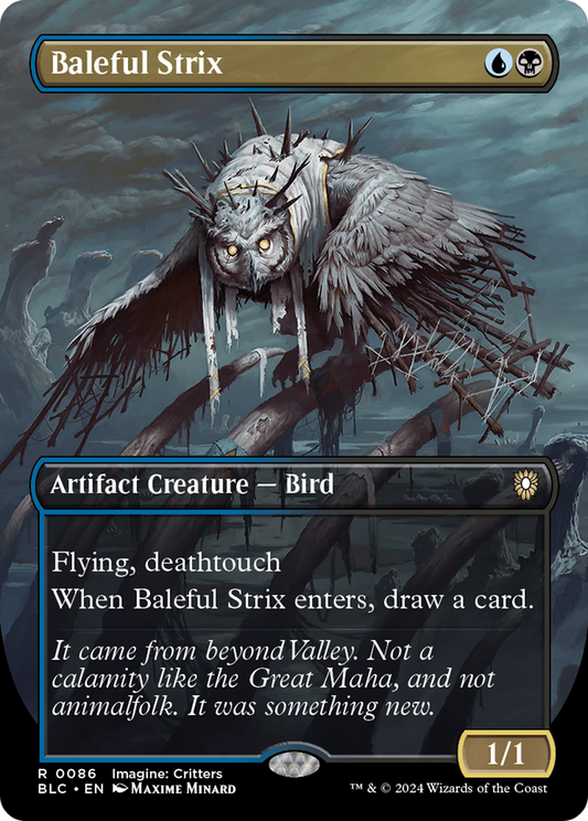 Baleful Strix (0086) (Borderless) (Showcase) - Foil