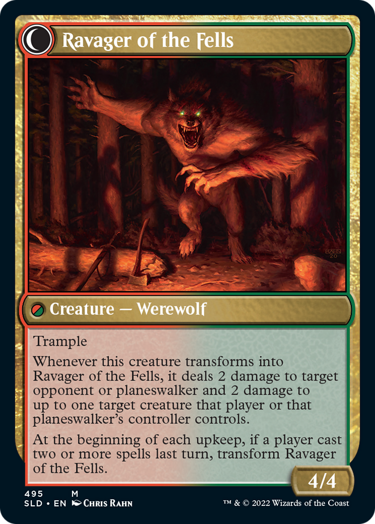 Huntmaster of the Fells // Ravager of the Fells (495) (SLD) - Foil