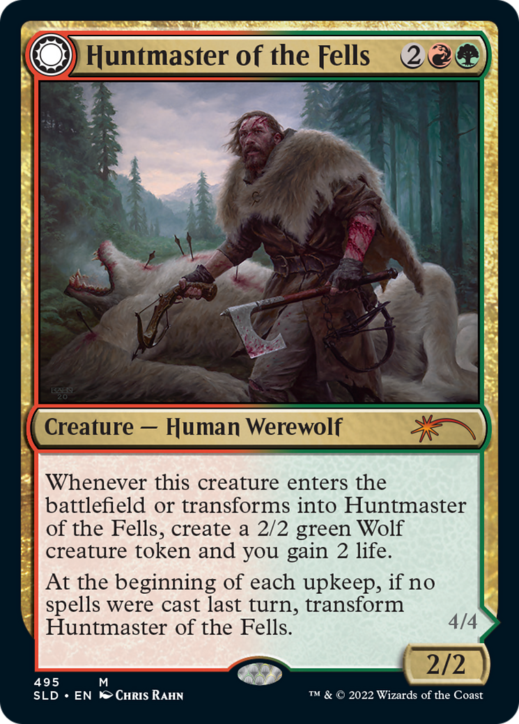 Huntmaster of the Fells // Ravager of the Fells (495) (SLD) - Foil