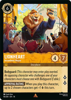 Lionheart - Incumbent Mayor