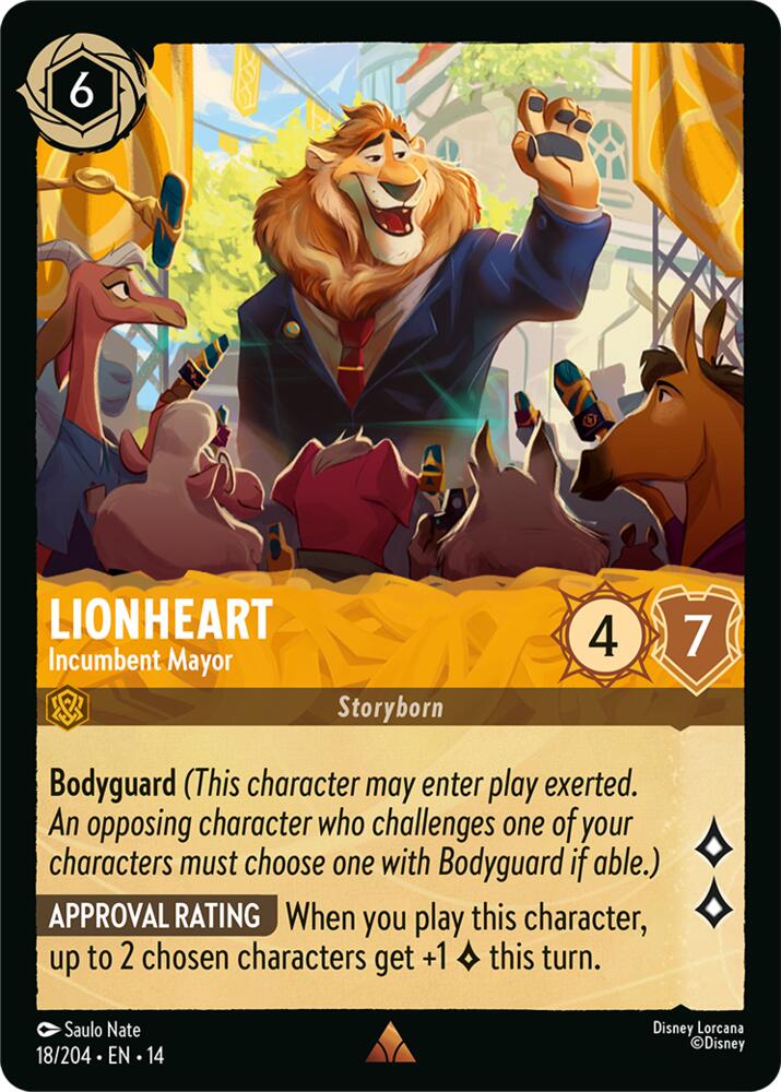 Lionheart - Incumbent Mayor