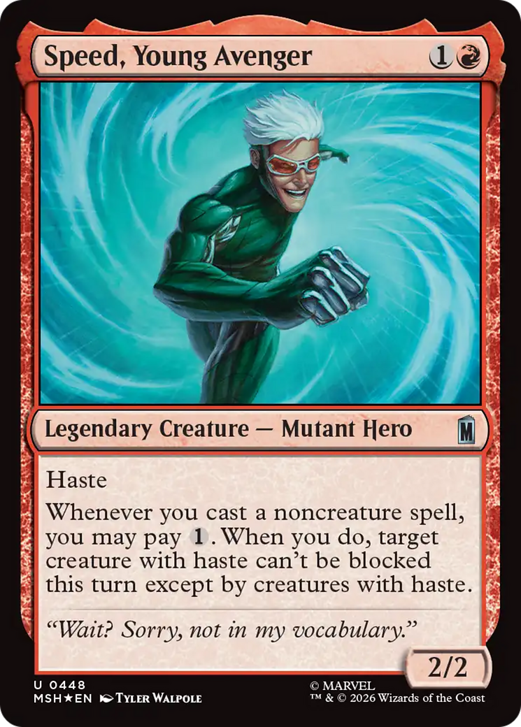 Speed, Young Avenger (0448) (MSH) - Surge Foil