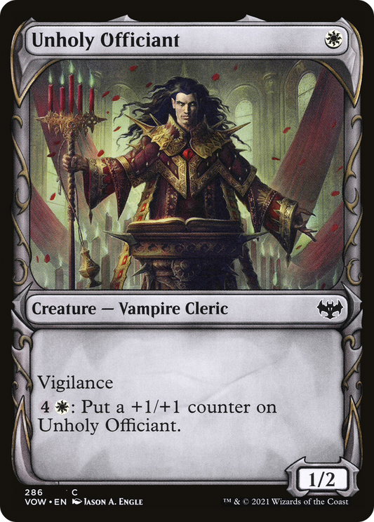 Unholy Officiant (286) (Showcase) - Foil