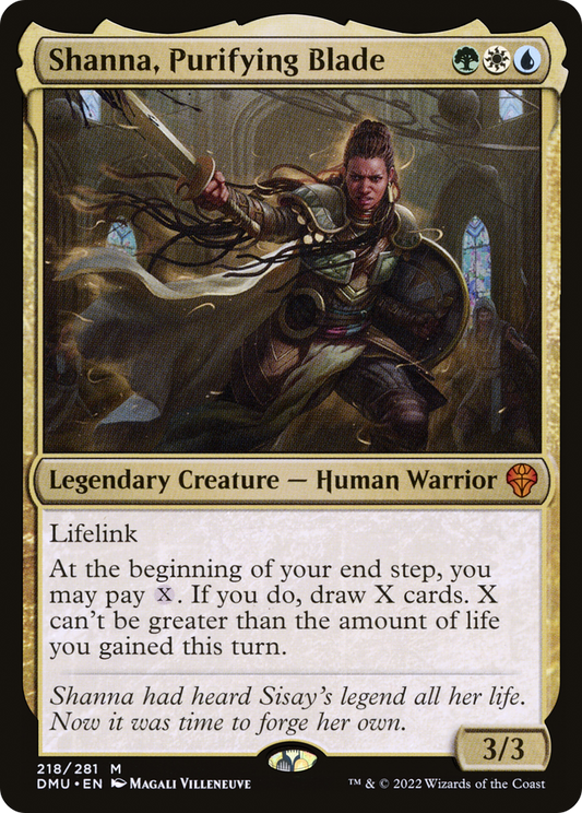 Shanna, Purifying Blade