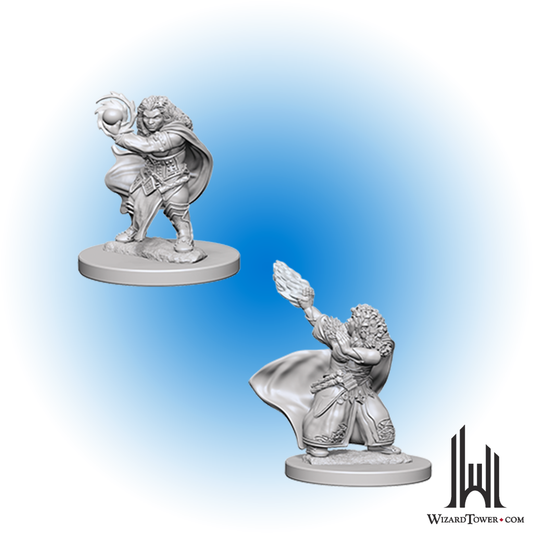 Unpainted Miniature - Dungeons & Dragons - Dwarf Wizard