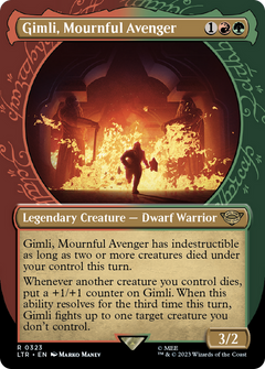 Gimli, Mournful Avenger (0323) (Borderless) (Showcase) - Foil