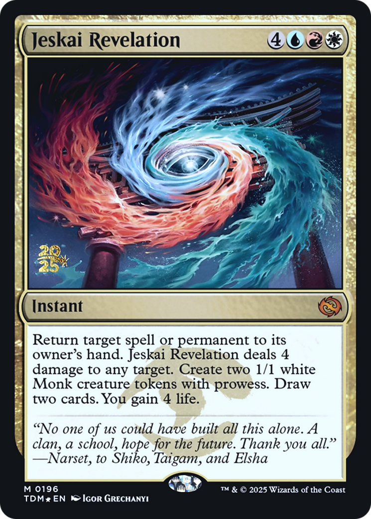 Jeskai Revelation (0196) (Prerelease) (PTDM) - Foil