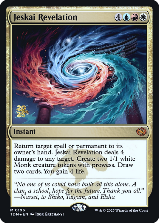 Jeskai Revelation (0196) (Prerelease) (PTDM) - Foil