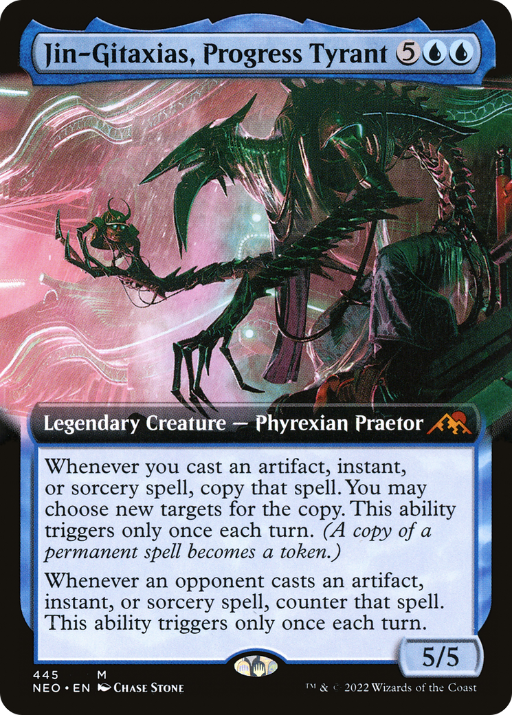 Jin-Gitaxias, Progress Tyrant (445) (Extended Art) - Foil