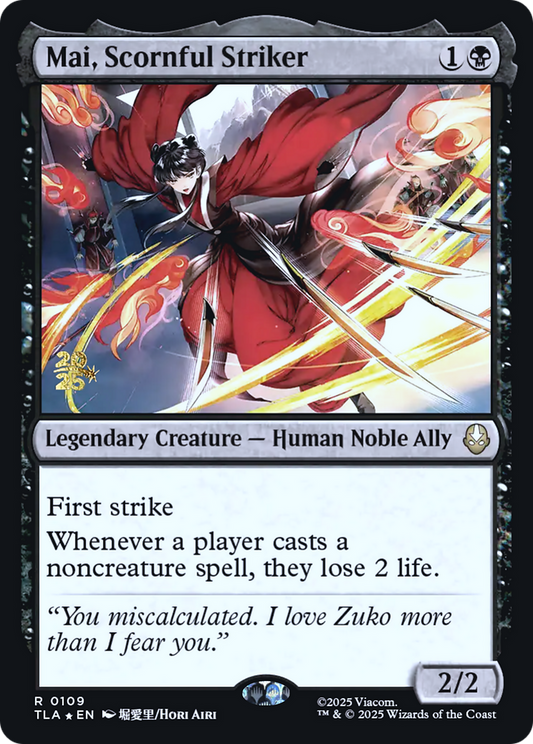 Mai, Scornful Striker (0109) (Prerelease) (PTLA) - Foil