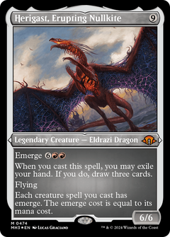 Herigast, Erupting Nullkite (0474) - Foil Etched