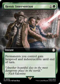 Heroic Intervention (0999) (Extended Art) - Surge Foil