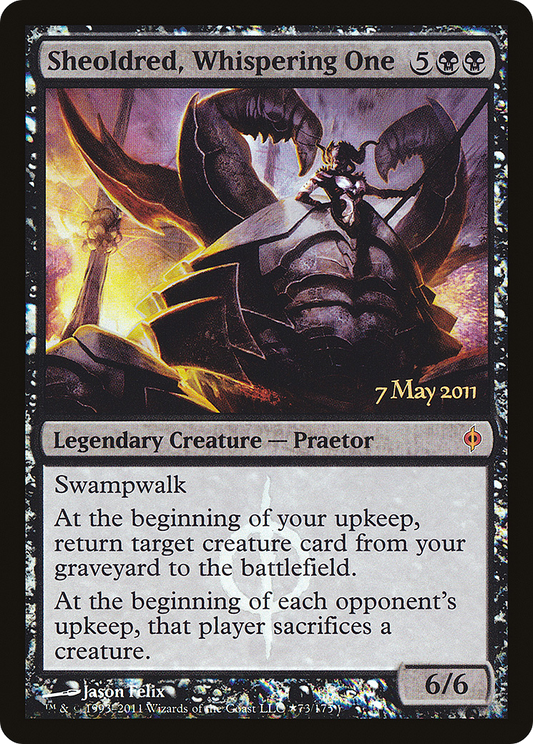 Sheoldred, Whispering One (073) (Prerelease) - Foil