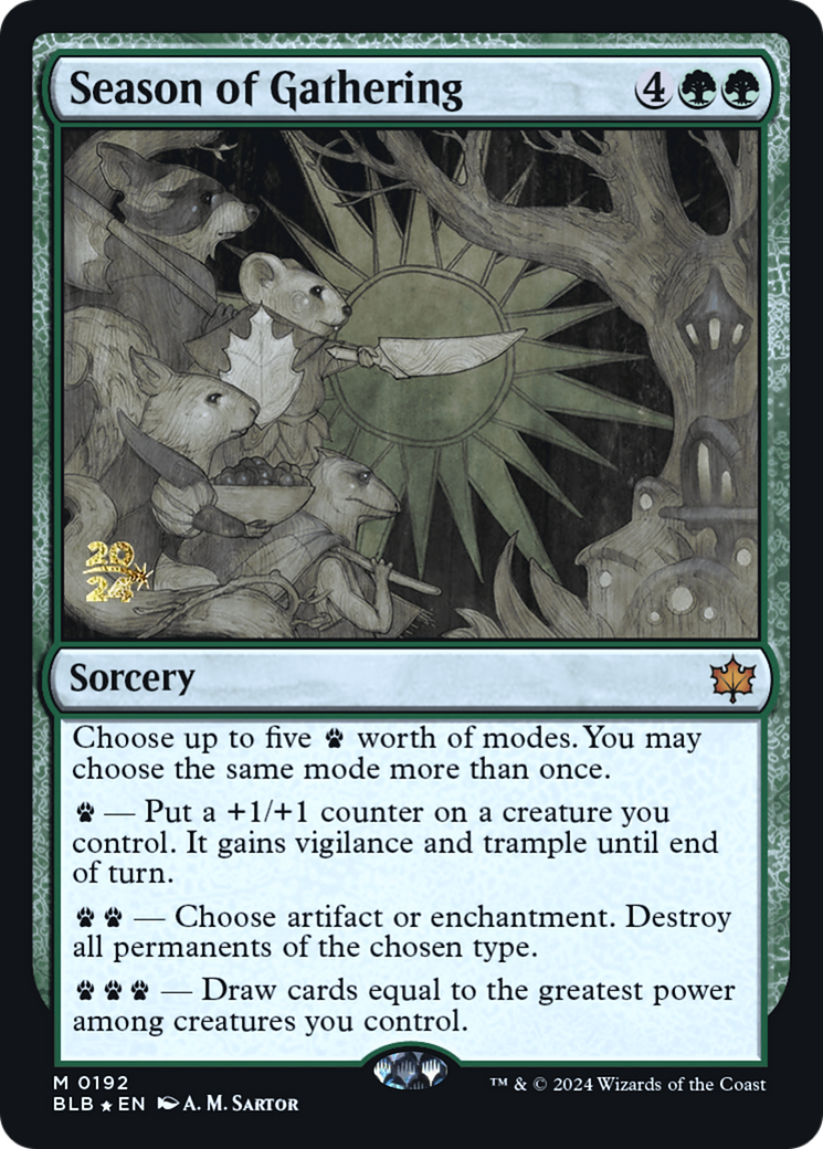 Season of Gathering (0192) (Prerelease) - Foil