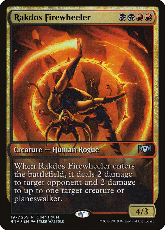 Rakdos Firewheeler (197) (Open House) - Foil