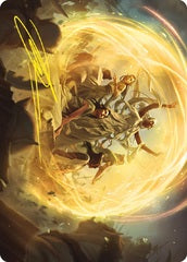 Heroic Intervention (73/81) Art Card (ALTR) - Gold-Stamped Signature