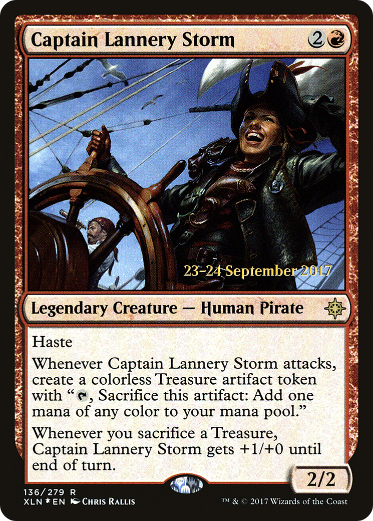 Captain Lannery Storm (136) (Prerelease) - Foil