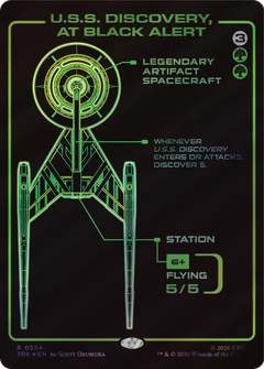 U.S.S. Discovery, at Black Alert (0554) (Showcase) (TRK) - Surge Foil