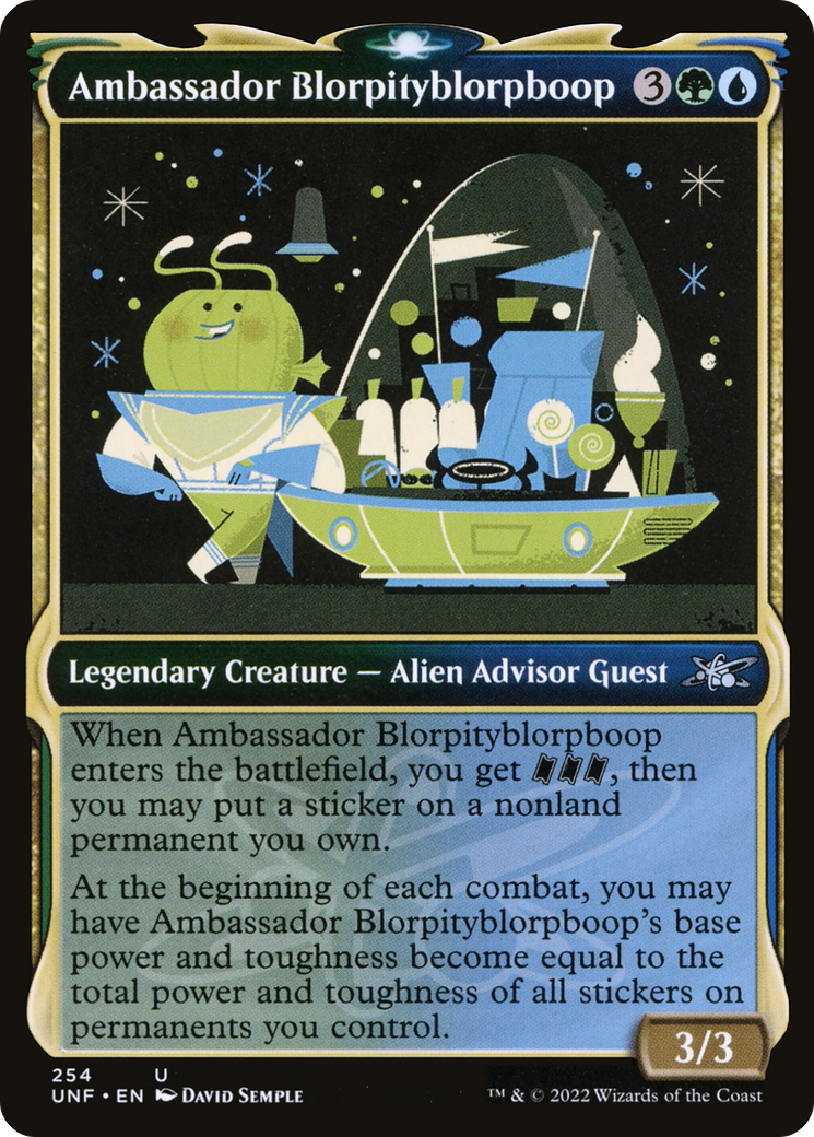 Ambassador Blorpityblorpboop (254) (Showcase) - Foil