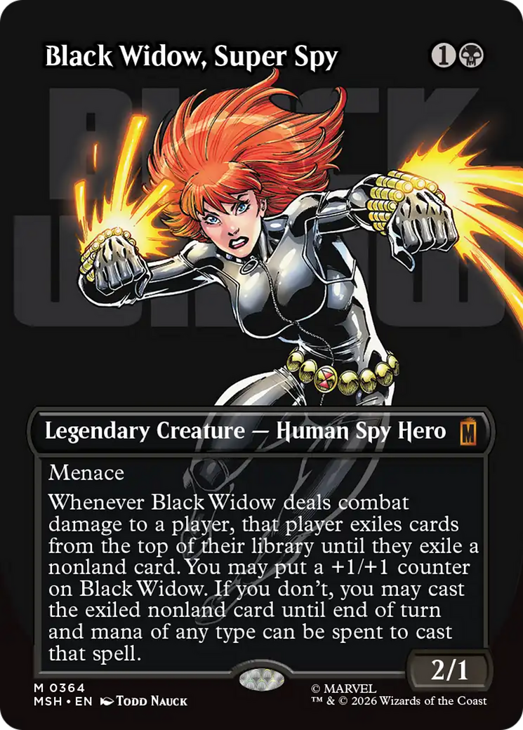 Black Widow, Super Spy (0364) (Borderless) (MSH)
