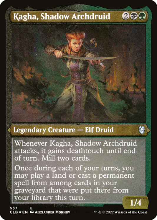 Kagha, Shadow Archdruid - Foil Etched