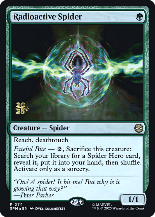 Radioactive Spider (0111) (Prerelease) - Foil pspm