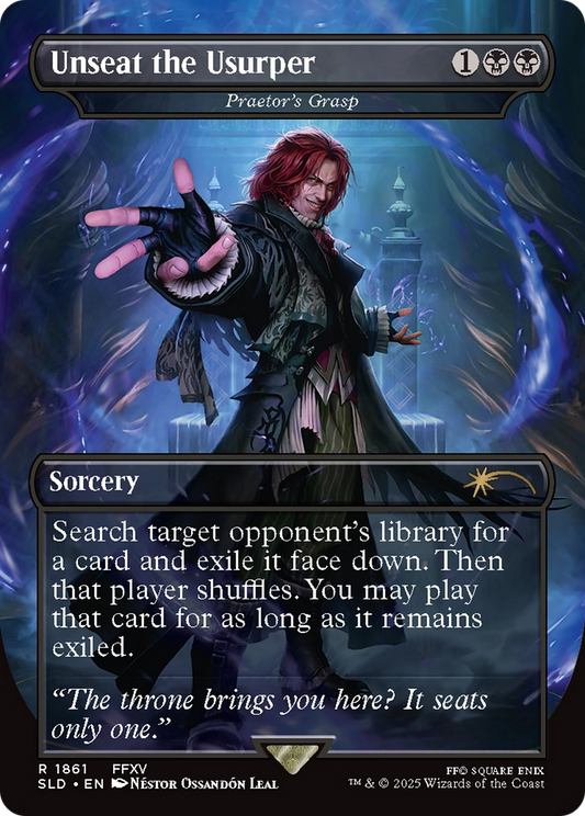 Unseat the Usurper [Praetor's Grasp] (1861) (Borderless) - Foil