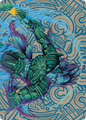 Hakbal of the Surging Soul (74/81) Art Card (ALCI) - Gold-Stamped Signature