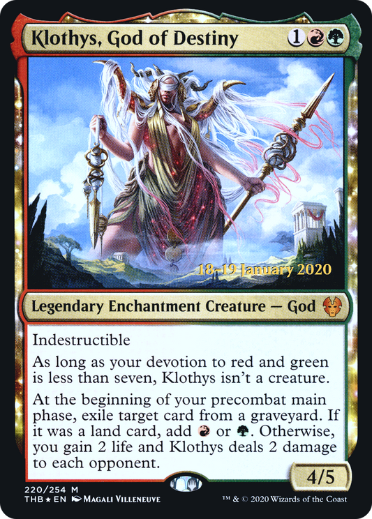 Klothys, God of Destiny (220) (Prerelease) - Foil