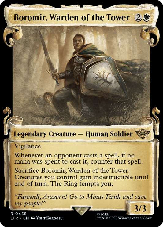 Boromir, Warden of the Tower (0455) (Showcase) - Silver Foil