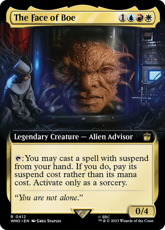 The Face of Boe (0412) (Extended Art) - Foil