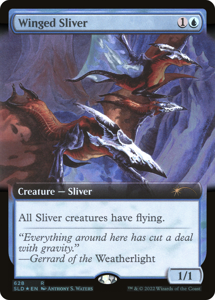 Winged Sliver (628) (Extended Art) - Foil