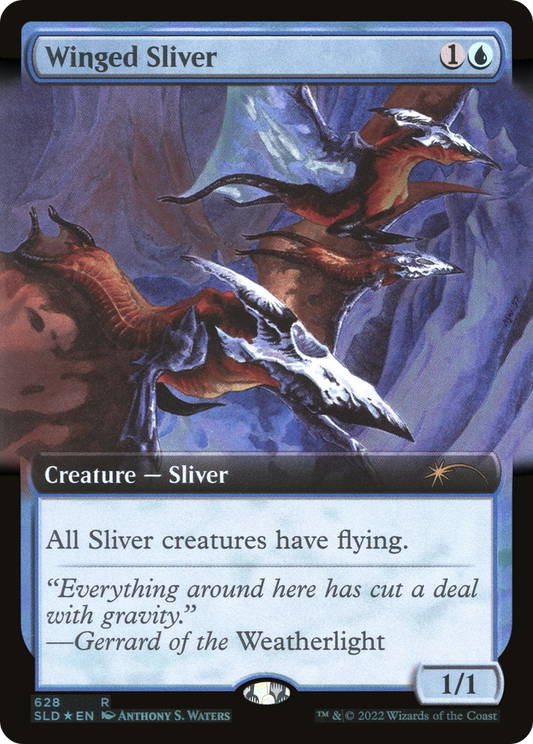 Winged Sliver (628) (Extended Art) - Foil