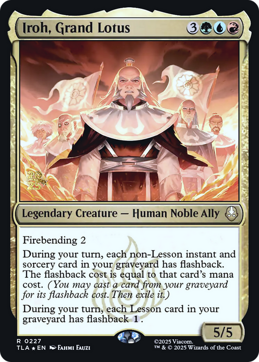 Iroh, Grand Lotus (0227) (Prerelease) (PTLA) - Foil