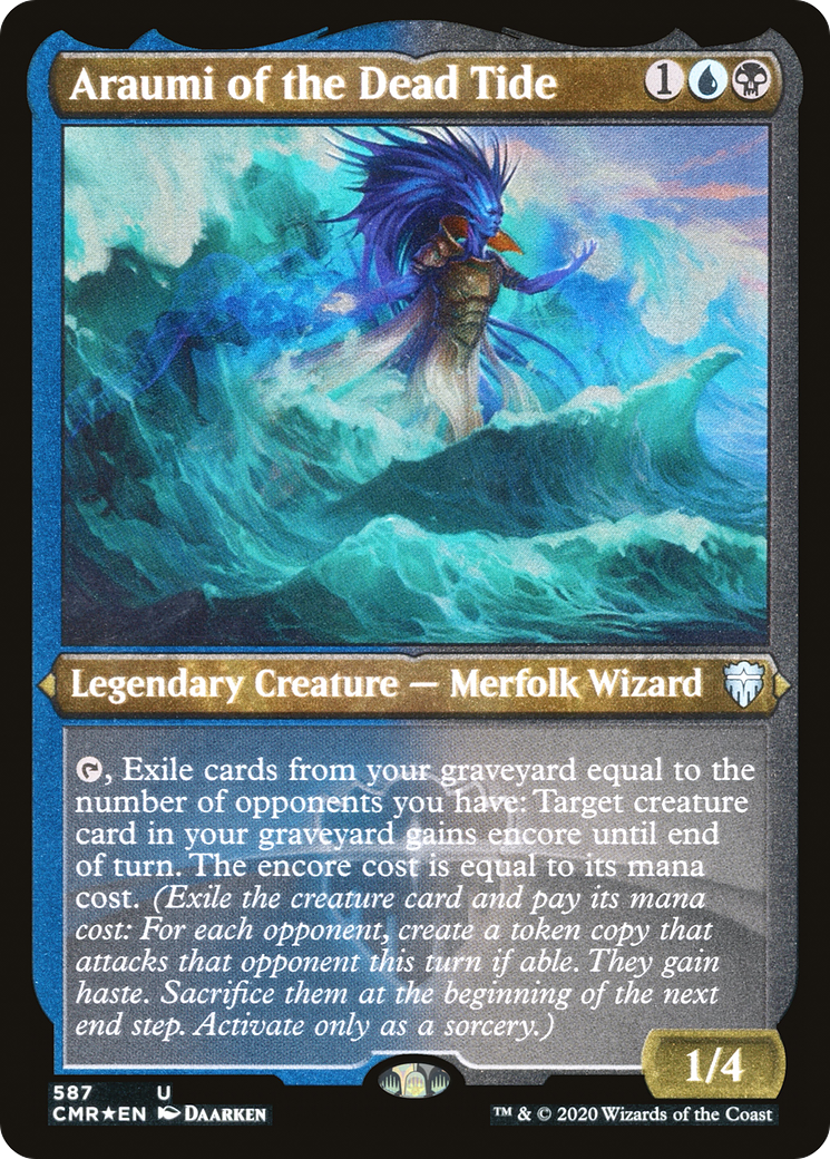 Araumi of the Dead Tide - Foil Etched