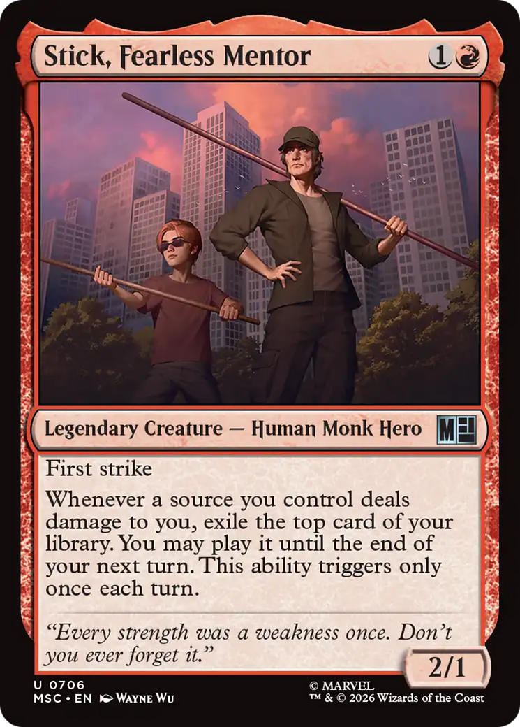 Stick, Fearless Mentor (MSC) - Foil