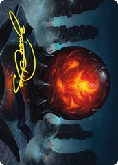 Commander's Sphere (75/81) Art Card - Gold-Stamped Signature