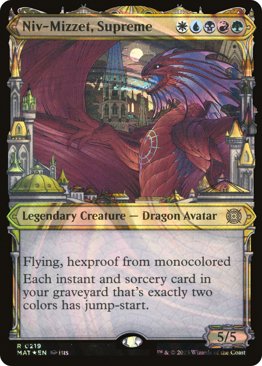 Niv-Mizzet, Supreme (0219) (Showcase) - Halo Foil