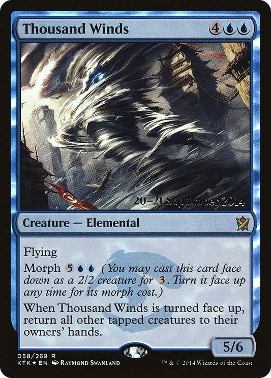 Thousand Winds (058) (Prerelease) - Foil