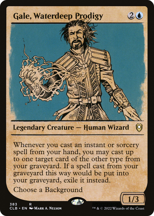 Gale, Waterdeep Prodigy (383) (Showcase) - Foil