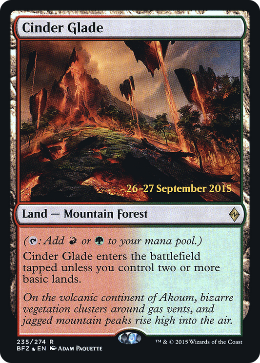 Cinder Glade (235) (Prerelease) - Foil
