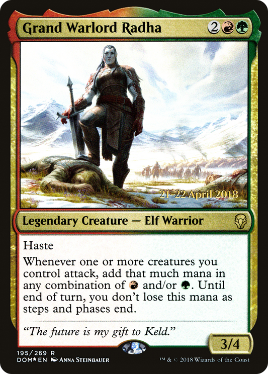 Grand Warlord Radha (195) (Prerelease) - Foil