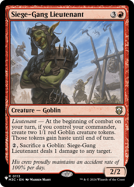 Siege-Gang Lieutenant (0113) (PLST)