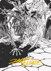 Thrun, Breaker of Silence (76/81) Art Card (AONE) - Gold-Stamped Signature