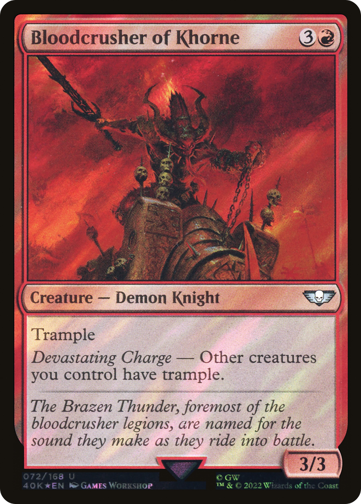 Bloodcrusher of Khorne - Surge Foil