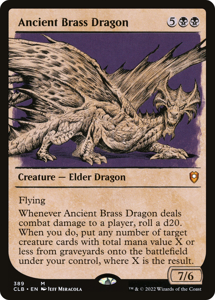 Ancient Brass Dragon (389) (Showcase) - Foil