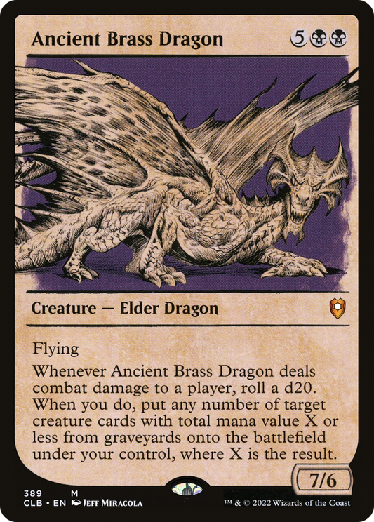 Ancient Brass Dragon (389) (Showcase) - Foil