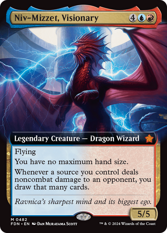 Niv-Mizzet, Visionary (0482) (Extended Art) - Foil